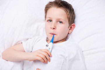 Image showing Sick child