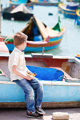 Image showing Little boy in Malta