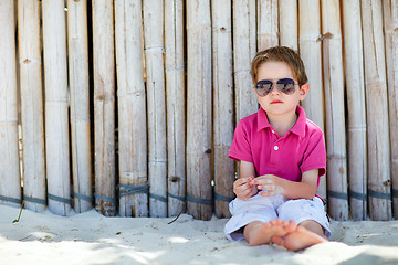 Image showing Boy on vacation