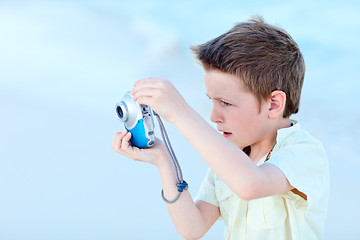 Image showing Young photographer