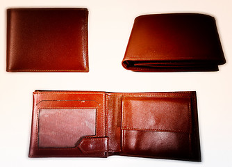 Image showing Brown leather wallet