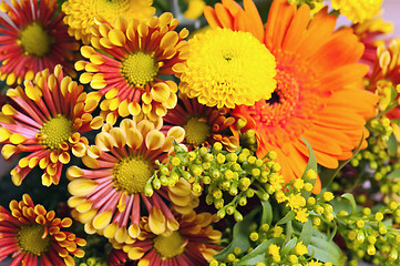 Image showing a bouquet of summer flowers, close-up 