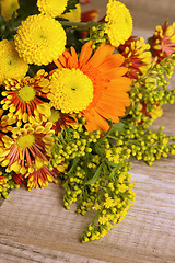 Image showing a bouquet of summer flowers, close-up 