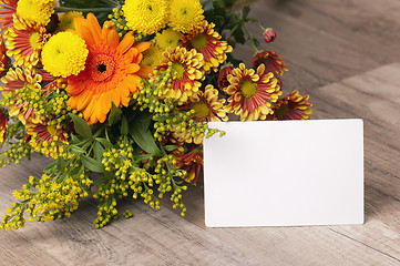 Image showing a bouquet of summer flowers, close-up 