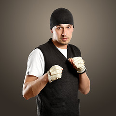 Image showing Man In Boxing Position
