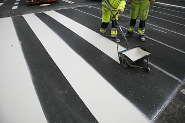 Image showing Road workers