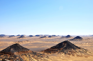 Image showing Black desert in Egypt