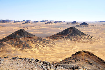 Image showing Black desert in Egypt