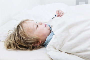 Image showing Sick boy