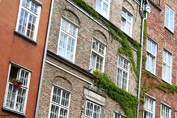 Image showing Poland. Gdansk. Walls of old houses 