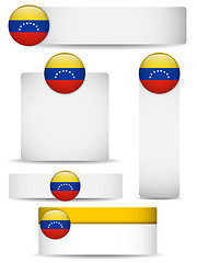 Image showing Venezuela Country Set of Banners