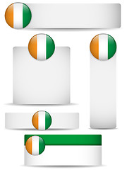 Image showing Ireland Country Set of Banners