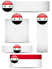 Image showing Syria Country Set of Banners