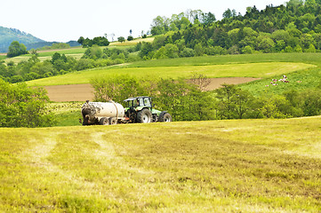 Image showing tractor with dung