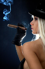 Image showing cigar girl #2