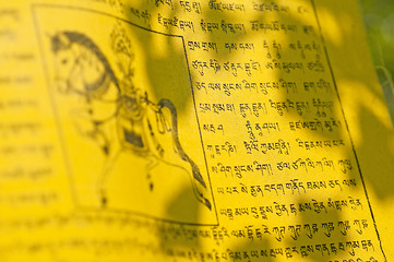 Image showing prayer flag of Tibet