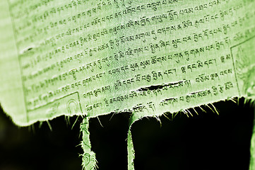 Image showing prayer flag of Tibet