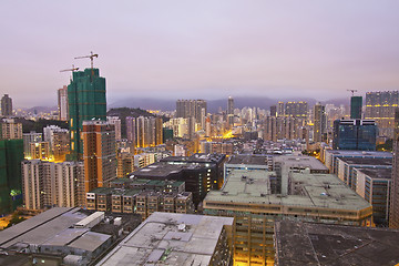 Image showing Hong Kong downtown at dawn