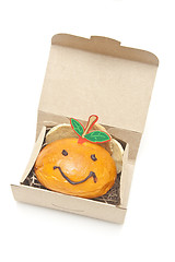 Image showing Smiley face bread in box