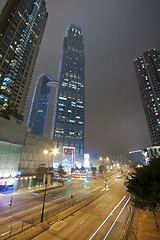 Image showing Modern city at night