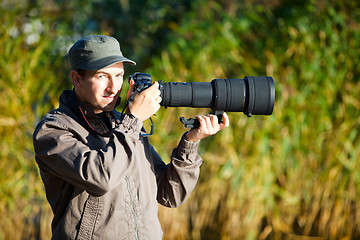 Image showing Nature photographer