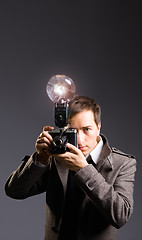 Image showing Retro photo journalist