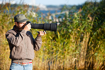 Image showing Nature photographer
