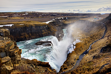 Image showing Gullfoss Waterfall