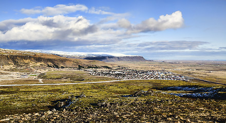 Image showing Icelandic village, Hveragerdi