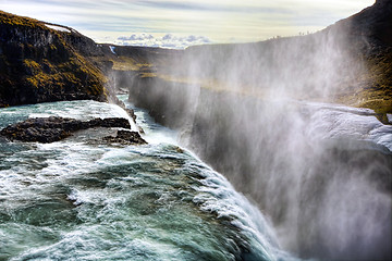 Image showing Gullfoss Waterfall