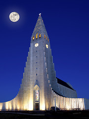 Image showing Hallgrimskirkja in Reykjavik