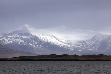 Image showing Snowcapped mountains