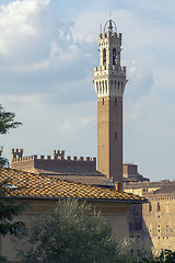 Image showing View of 'Torre del Mangia'  Siena Tuscany
