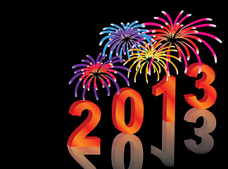 Image showing new year 2013 background 