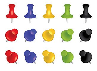 Image showing push pins