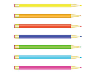 Image showing set of color pencils