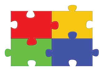 Image showing  jigsaw puzzle parts