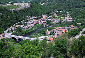 Image showing Bird View of Veliko Tarnovo