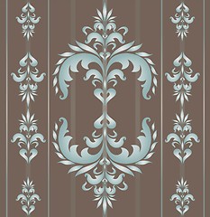 Image showing Seamless wallpaper pattern in vintage style. 