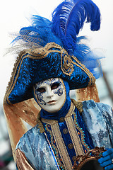 Image showing Blue Venetian costume