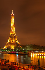 Image showing Eifel Tower by night