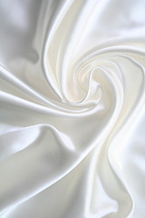 Image showing Smooth elegant white silk 