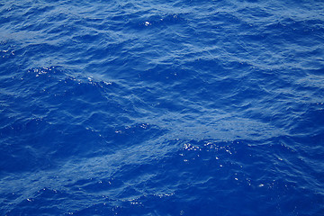 Image showing Blue sea water surface with ripple 