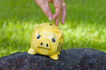 Image showing Saving money