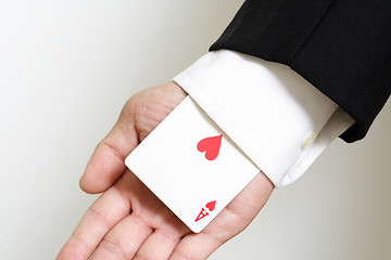 Image showing Ace of hearts