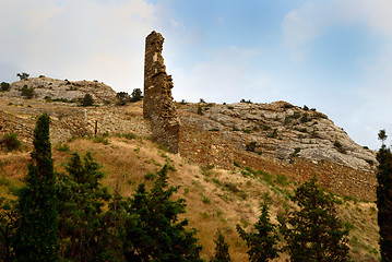Image showing Krym. Sudak. Genoese wall