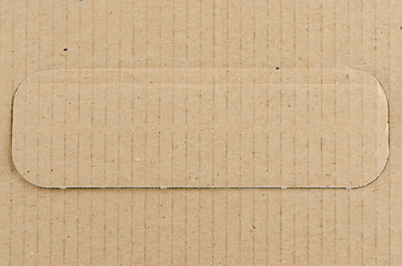 Image showing Closeup of textured recycled cardboard