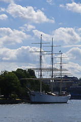 Image showing Historical sailing vessel in Stockholm