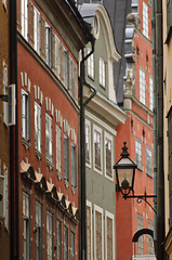 Image showing Colorful buildings in Stockholm old town