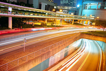 Image showing downtown city night